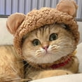 thumbnail image 5 of Sombrero de gato suave y cómodo con orejas de oso, accesorios para disfraz de cosplay, disfraz de fiesta de Halloween para mascotas (oreja de oso), 5 of 5
