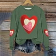 thumbnail image 5 of Zorckvet Valentine's Day Sweatshirt Women Plus Size Pullover Heart Graphic Shirts Casual Long Sleeve Tops, 5 of 5