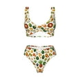thumbnail image 4 of Daiia Lemon Fruits Vegetables Women's Bikini Set Two Piece Swimsuit High Waisted Bikini Adjustable Straps Bikini Perfect for Beach, Pool, and Summer Vacation-Medium, 4 of 9
