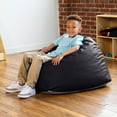thumbnail image 4 of Jaxx Gumdrop Jr. Kids Bean Bag for Early Childhood & Educational Environments, Premium Vinyl - Black, 4 of 6
