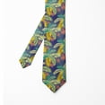 thumbnail image 2 of Necktie, Exotic Aloha Palm Leaves, 3.7", Indigo and Multicolor, by Ambesonne, 2 of 4