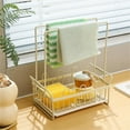 thumbnail image 1 of Clearance! Sponge Cloth Rack, Kitchen Dishwashing Sponge Holder, Drainage Rack, Faucet Storage for Dish Cloths, Steel Storage Solution, 1 of 7