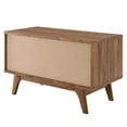 thumbnail image 4 of Modway Render Wood & Vinyl Record Display Stand with Sliding Door in Walnut, 4 of 8