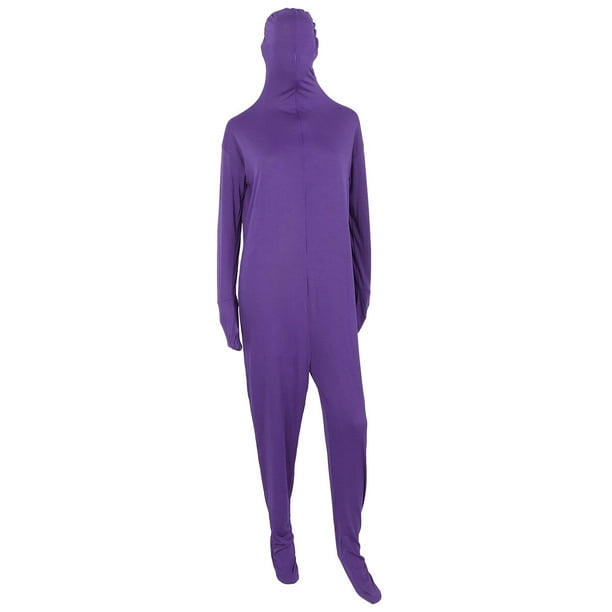 Halloweens Stealth Suit Traje de juego Traje de fiesta Disfraz para mujer Hombre (Morado)