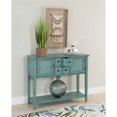 thumbnail image 4 of Linon Console en Bois Duplin en Bleu en Détresse, 4 of 15