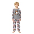 thumbnail image 2 of Halloween Family Pajamas Set Long Sleeve Crew Neck, Soft Matching Halloween Pajamas with Ghost Pumpkin Bow Print, Cute Family Halloween Pajama Set Sleepwear, 2 of 7