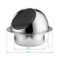 thumbnail image 4 of 5X Ventilación de Aire de Acero Inoxidable 304 Cubierta de Ventilación de Rejilla Redonda Salida de Ventilación de Pared 4 Pulgadas, 4 of 7