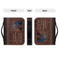 thumbnail image 4 of HELLHERO Butterfly Women Print Church Bible Bag Waterproof for Outdoor Study Christian Prayer Casual, PU Leather Portable Bible Carrying Case, 4 of 12