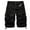 Black, variant on Mens Shorts Plus Size Shorts for Men Casual Pure Color Outdoors Pocket Beach Work Trouser Cargo Shorts Pants Loose Workwear Cargo Shorts Sizes S-4XL