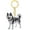 Cute Husky, variant on Pet Furs Collector Keychain Dog Shape Hair Storage Memorial Keepsakes Box Keyring for Dog Cats Owners