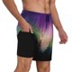 thumbnail image 2 of Fotbe Northern Lights Traje de Baño para Hombre – Shorts de Natación de Secado Rápido con Forro y Bolsillos-Large, 2 of 6