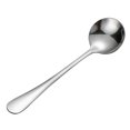 thumbnail image 2 of Cuchara de sopa de 3, cucharas redondas de acero inoxidable, cubiertos, juego de cucharas de mesa, resistente, fácil de limpiar, apto para lavavajillas, 2 of 5