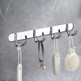 thumbnail image 1 of Xihbxyly Ganchos de Pared Ajustables de Acero Inoxidable para Sombreros y Ropa. Adhesivo Fuerte. Ideales para Baño, Cocina y Oficina. Tamaño: 33 X 7 X 5 Cm., 1 of 6