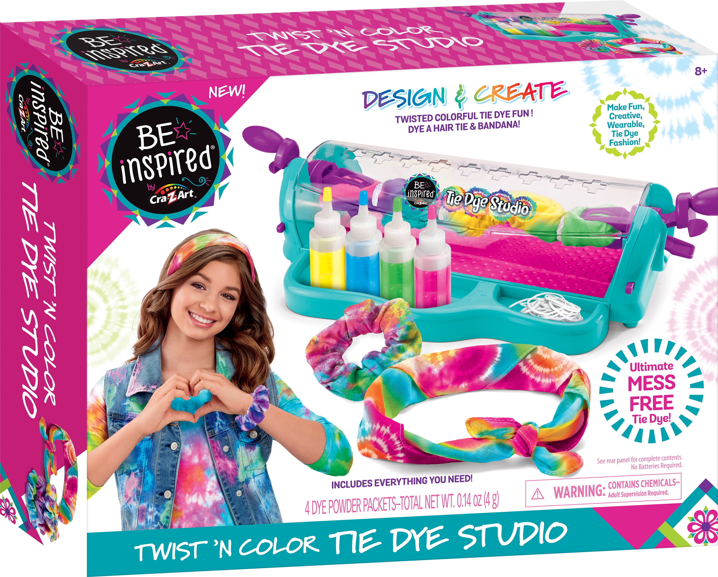 Creativity for Kids E-Z Spray Tie-Dye Fabric Bandana Arts & Craft Kit--Ages  7+