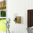 thumbnail image 6 of Aiwen Indoor Outdoor Glass Light Fixture Gold Wall Mounted Lamp Vintage Wall Sconce, 6 of 10