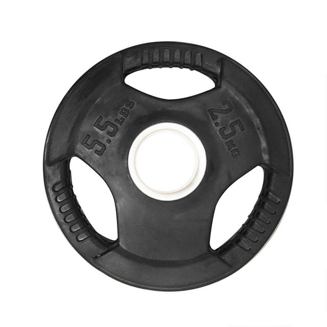Par de Discos Olímpicos Tayga Rubber 3 Agarres 5.5 LB