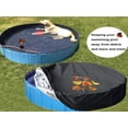 thumbnail image 2 of Round Winter Pool Cover 200g / m² Tarpaulin size ø 244cm black, 2 of 6