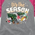 thumbnail image 3 of Disney - Tis The Season - Toddler & Youth Girls Raglan Graphic T-Shirt, 3 of 4