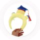 thumbnail image 5 of unbranded Doctor Cap Headband Para Graduación Accesorio Ligero Y Estable Para Fotos, 5 of 8