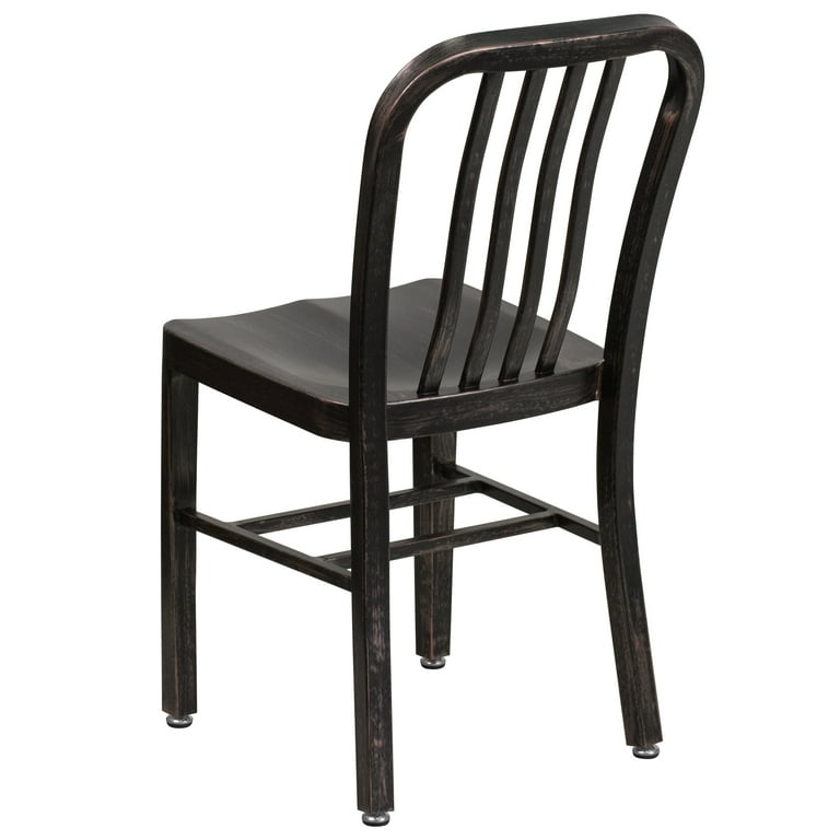 Phineas metal slat back side chair sale