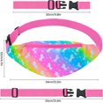 thumbnail image 2 of AuSletie Fanny Pack for Kids Girls Fashion Waist Pack With Adjustable Belt, Kids Unicorn Fanny Pack Crossbody With 2 Pouches, Kids Belt Bag for Travel Running Camping（Small Rainbow Unicorn）, 2 of 8