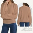 thumbnail image 3 of VENUZOR Oversized Waffle Texture Sweaters for Women Long Sleeve Pullover Knitted Tops, 3 of 9