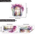 thumbnail image 3 of Adhesivo de pared de PVC con forma de flor de colores, 30 x 60 cm, 3 of 3