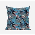 thumbnail image 2 of Plant Illusion Suede Zippered Pillow with Insert in Gray Pink White 18 x 18, 2 of 6