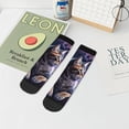 thumbnail image 7 of Rocae Purple Moon Cat for Premium Adult Socks,Comfortable, Breathable, and Durable Socks, Perfect for Everyday Wear, 7 of 7