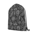 thumbnail image 2 of XMXT Unisex Drawstring Backpack for Women Men, Abstract Line Graffiti Waterproof Gym Bag String Bags for Shopping Sport Travel, s, 2 of 8