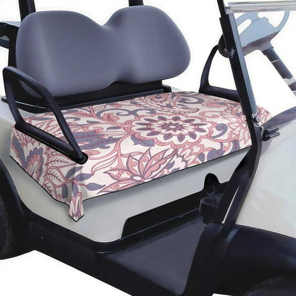 51" x 31" Microfiber Towel Golf Cart Seat Cover Paisley - Universal Fit for Standard Front Seats Protector