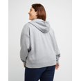 thumbnail image 2 of Hanes Originals Women's Fleece Zip-Up Hoodie (Plus Size) Light Steel 2X, 2 of 4