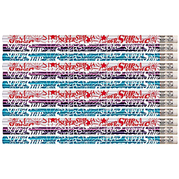 D1548 Superstar - 36 Qty Package - Super Star Award Pencils - Express Pencils