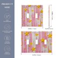 thumbnail image 2 of Yayeee Toggle Light Switch Wall Plate 2-Gang 4.56"x4.48" Decorative Outlet Cover, Flat Yellow Stars, 2 of 7