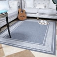 thumbnail image 3 of Ottomanson Ottohome Collection Non-Slip Rubberback Bordered Design Indoor Area Runner Rug/Entryway Mat, 3 of 7