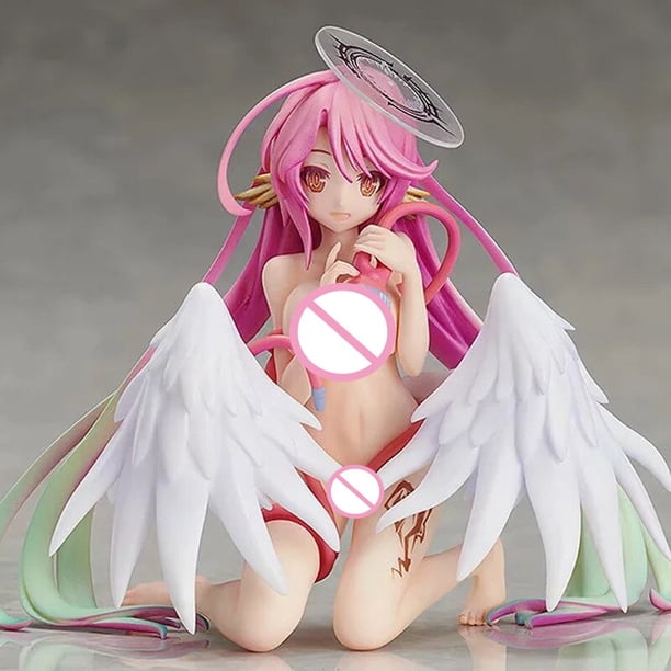 Figura de acción de Anime No Game, Jibril, champú de Hada, juguetes de 19cm, No Life, Shiro, Stephanie, Dola, POP-UP, PARADE, Schwi Gong Bohan LED