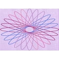thumbnail image 1 of Ahgly Company Machine Washable Indoor Rectangle Transitional Heliotrope Purple Area Rugs, 7' x 9', 1 of 7