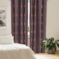 thumbnail image 2 of Ambesonne Eastern Curtains, Floral Glass Pattern, Pair of 28"x63", Multicolor, 2 of 5