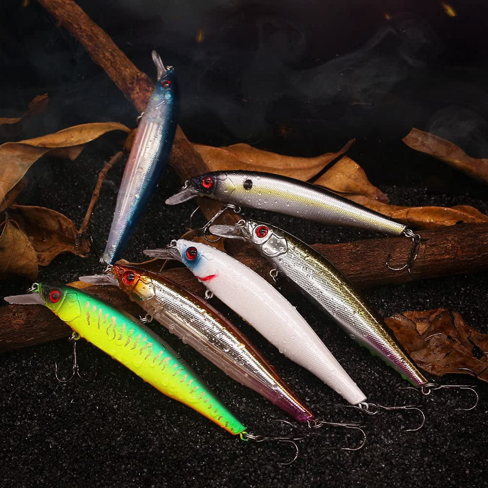 Jerkbait Kit - Minnow Lure Suspending Bass  Smallmouth Walleye Largemouth 1 Piece