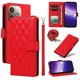 thumbnail image 1 of For Oppo A5 Pro 5G Wallet Case Rhombus Leather Phone Cover with Strap - Green, 1 of 5