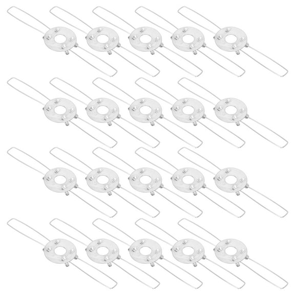 OUNONA  20 Pcs Lampshade Horn Bracket Clip Light Spring Retention