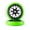 Lime Green, variant on Antics Glider 110x24mm - Single Wheel