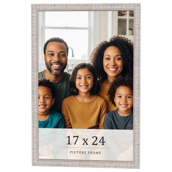 17x24 Frame White Real Wood Picture Frame Width 0.75 inches | Interior Frame Depth 0.5 inches |