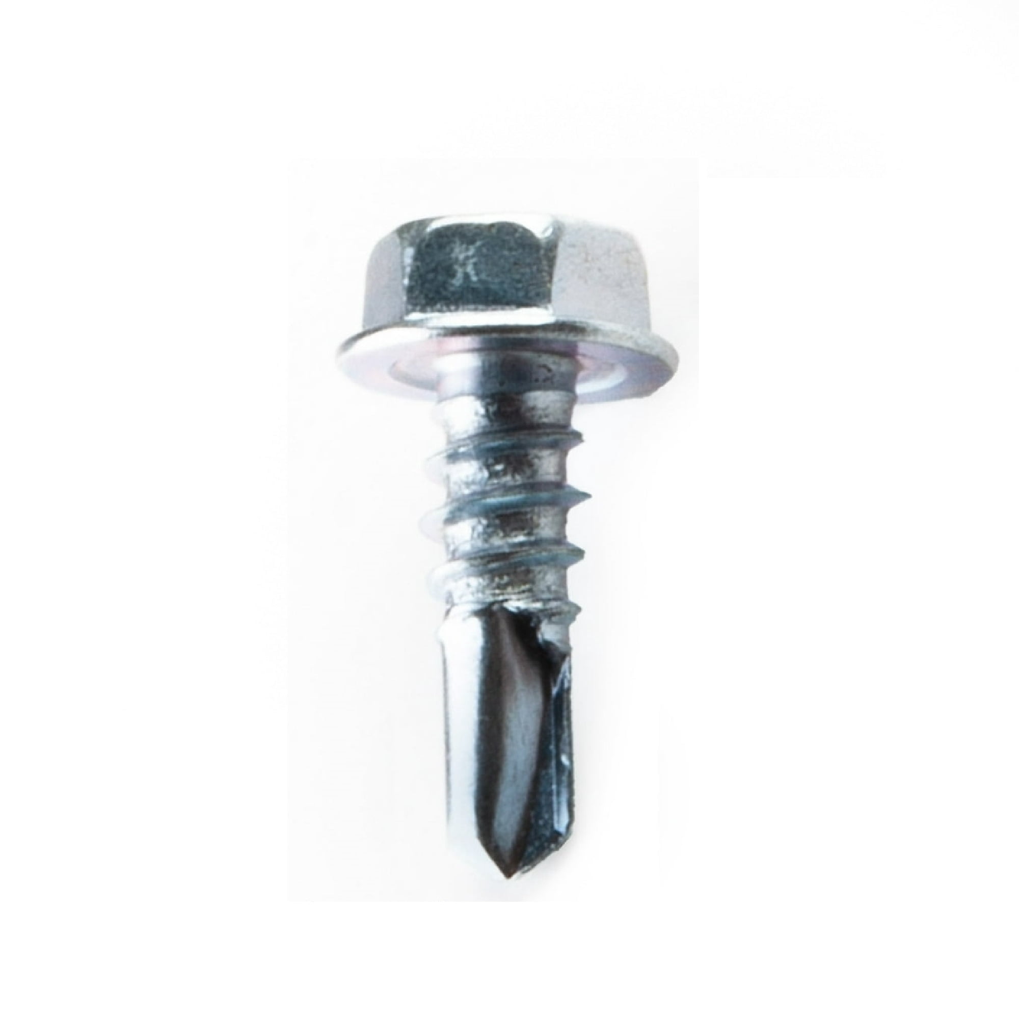 Hillman Self Drilling Screws #10 x 1", Steel, Zinc, Interior, Hex, Silver, 7 pack