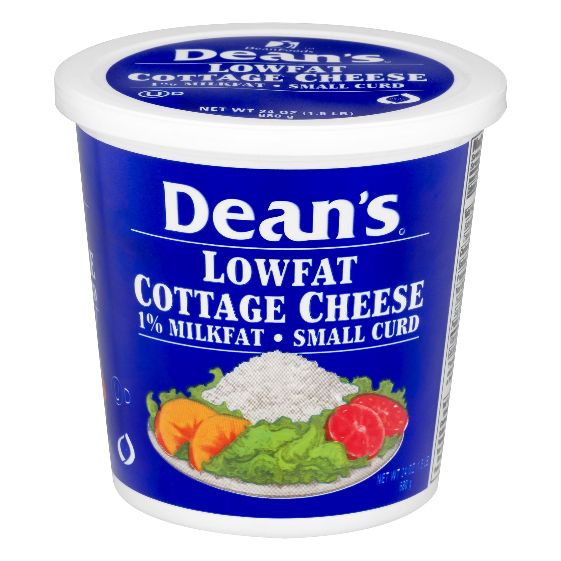 Dean's Small Curd 1 Milkfat Cottage Cheese, 24.0 OZ