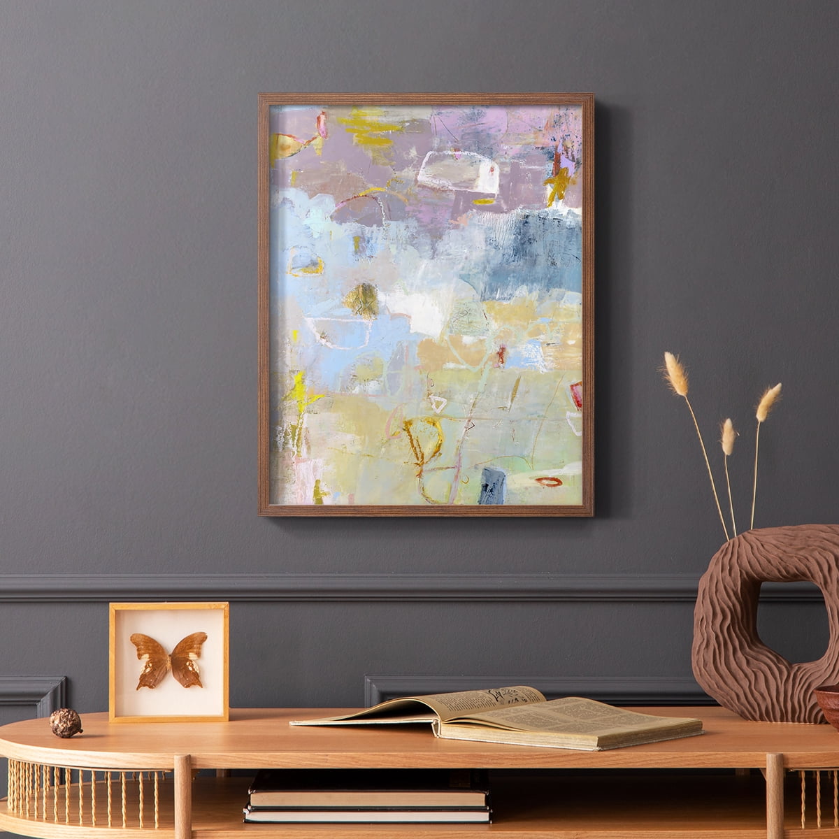 Whilst I Framed Print in Brown Solid Wood 8 x 10 Framed Print