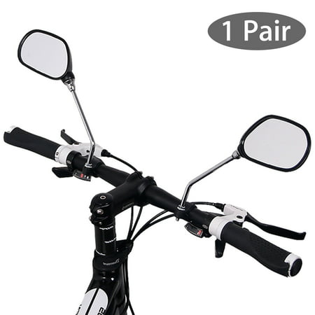 EEEkit 1 Pair Bike Mirror Handlebar End Glass Bicycle Mirrors 360 Rotation Rearview Mirror for Mountain Bike Off-Road Bike and Fixed Gear Bike, Fit for 22mm -