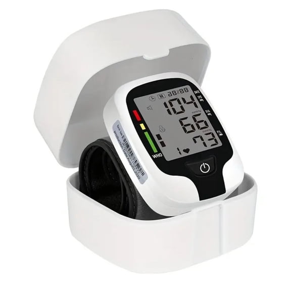 Talking Blood Pressure Monitor,Automatic Large LCD Display Adjustable Wrist Cuff,Electronic Rechargeable BP Monitors