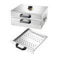 thumbnail image 1 of Máquina de para hacer de arroz de 2 capas, horno al , 2 cajones con bandeja adicional, acero inoxidable 304 para cajón, uso 2 Cajones+1 Vaporera Gloria Máquina de rollo de arroz, 1 of 9