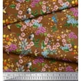 thumbnail image 3 of Soimoi Cotton Jersey Fabric Leaves & Laceleaf Floral Print Fabric by The Yard 58 Inch Wide, 3 of 3